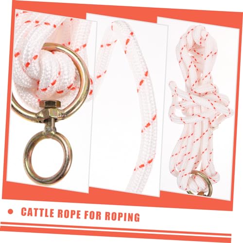 Hemoton Cattle Show Supplies Lightweight Cattle Halter Collar Rope Braided Headstall for Easy