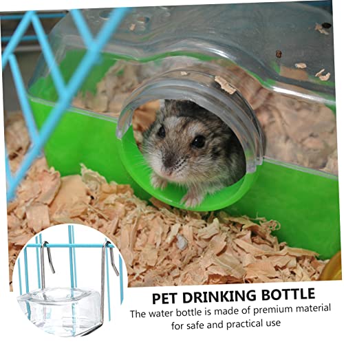 2pcs Plastic Rabbit Water Feeder Hanging Fountain Pet Drinking Bottle for Bunny Guinea Pig Hamster Cage Supply