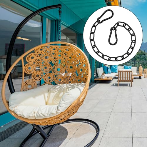 Gate Chain Lock for Outdoor Fence,304 Stainless Steel Gate Chain 20" x 13/64" with Both-Ended M8 Carabiners,Chain Link Latch Lock for Wooden Fence Pet Cages (20" x 13/64", Piece, 1) - size: 20" x 13/64"