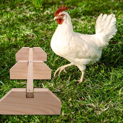 SUPVOX Wooden Chicken Perch for Coop Natural Smooth Roosting Bar Hen Standing Perch 15.74X5.90X2.55In Suitable for Large Birds and Hens