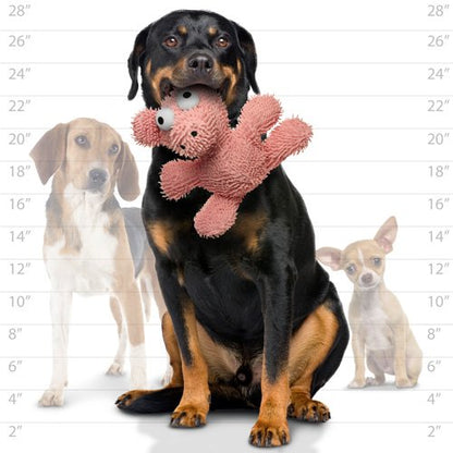 MIGHTY- Microfiber Ball Pig – Made with Squeaker Balls and Minimal Stuffing. Strong & Tough. Interactive Play Dog Toy. Machine Washable & It Floats | Multiple Layers & Reinforced Seams , Washable and Floats , Mighty® Construction - color: Pink Pig