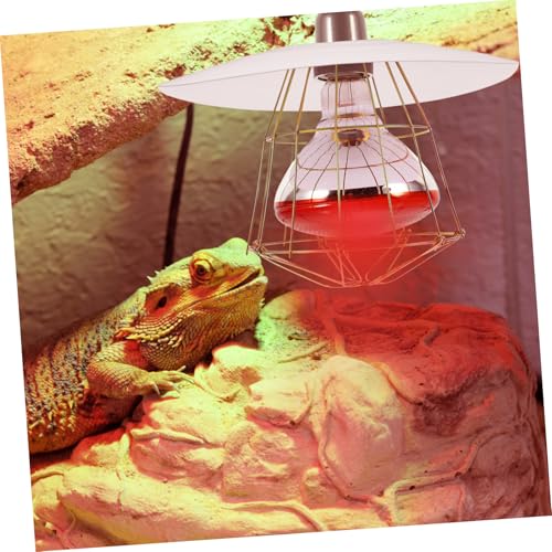 Chicken Coop Heater Guard Metal Lamp Shade for Poultry Reptiles Easy to Install - Versatile Use Livestock Environments