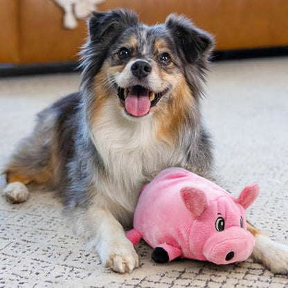 Outward Hound Fattiez Pig Plush Squeaky Dog Toy, Small - size: 6.75x5x3.5 Inch (Pack of 1), style: Pig