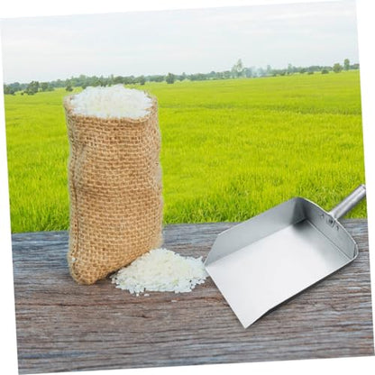 Thickened Flat Bottom Scoop Large Flour Scoop for Livestock Measurements