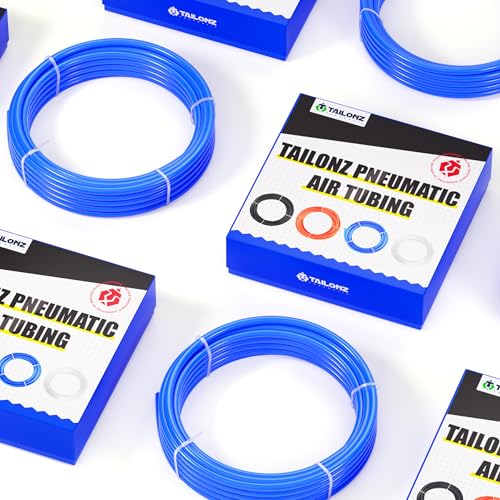 TAILONZ PNEUMATIC Air Line 3/8 inch od Blue Pneumatic Nylon Tube 32.8ft Air Brake Tubing Nylon Hose - color: Blue-Nylon, size: 3/8'' OD/32.8ft/10m