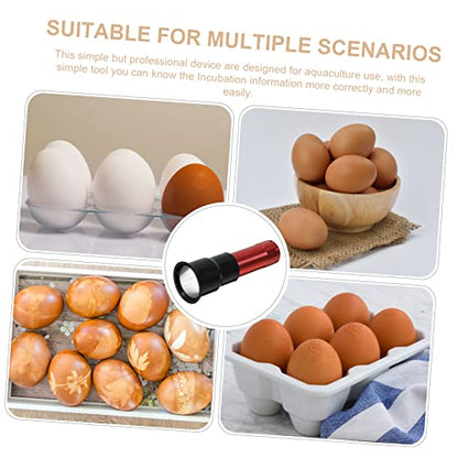 IMIKEYA Professional Egg Candler for Chicken Eggs - Portable LED Candling Light for All Eggs - Ideal Egg Incubator Accessory for Poultry Farms Handheld Egg Testing Lamp