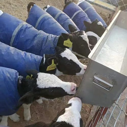 1 Piece -Winter Cow Blanket, Thickened Waterproof Cow Calf Warm Jacket Jacket Padded Windproof Clothes for Cows and Goats Warm Thickened Windproof Belly Protectors Body Length 37in