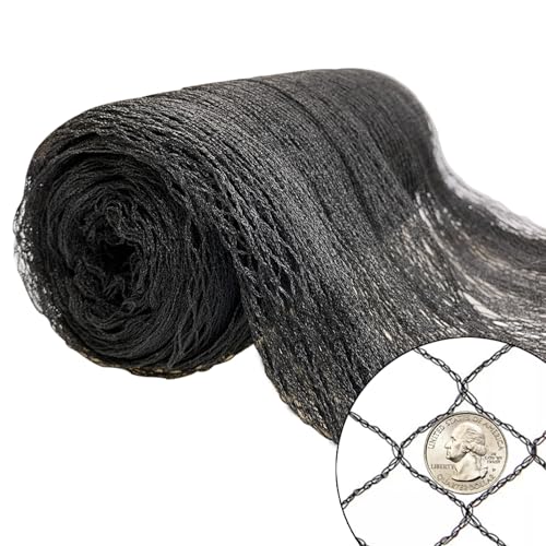 50x100ft Bird Netting for Chicken Coop, 1" Mesh Chicken Coop Netting Cover | Poultry Netting Roof for Chicken Run, Hawk Proof, Bird Netting for Garden, Fruit Trees, Plants, Vegetables, Garden Protection - size: 50'x100'-1''