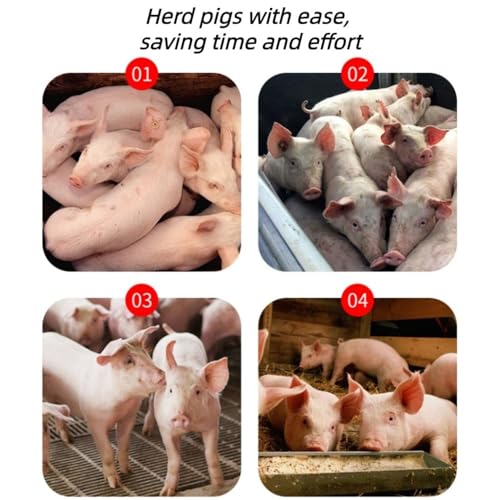 Pig Sorting Divider Panel with Herding Clapper, Lightweight Animal Handling Equipment for Hogs for Pasture, Farm(38.2x29.9in) - size: 38.2x29.9in