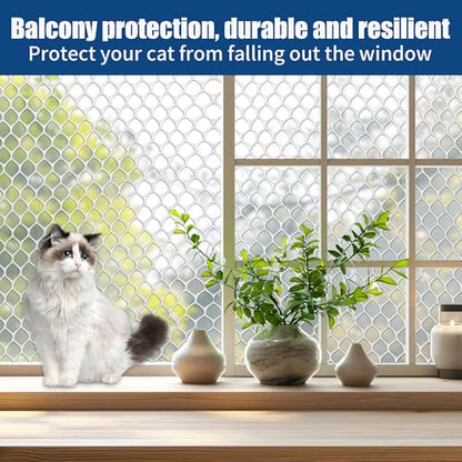 White Plastic Chicken Wire mesh 15.7IN x 33FT,Plastic Chicken Wire Fencing,Poultry Netting,Plastic mesh for Garden,Balcony Fence,Chicken Wire Frame for Crafts, Floral Mesh.with 100 Ties - color: 33ft White