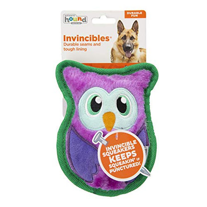 Outward Hound Durablez Minis – Squeaky Plush Dog Toy, No Stuffing for Less Mess, Interactive & Tough, Jumbo Squeaker, Puppies & Small Dogs, Owl, 5.8", (Pack of 2) - color: Owl, size: X-Small (Pack of 2)