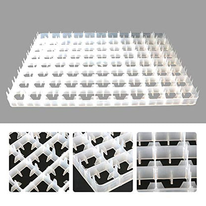 5Pcs 88 Eggs Incubator Tray, Chicken Duck Tray Egg Hatcher Storage Container for Auto Incubator Hatch Machine