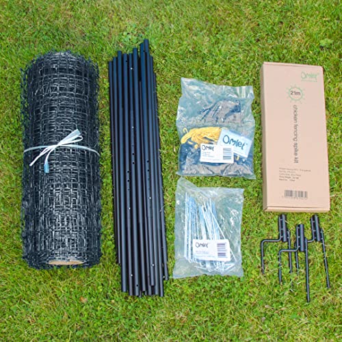 Omlet Chicken Fencing | High Poultry Netting with Door | Significantly Higher Than Other Moveable Fencing Options on The Market | Give Your Chickens More Space | 69ft - size: 69ft