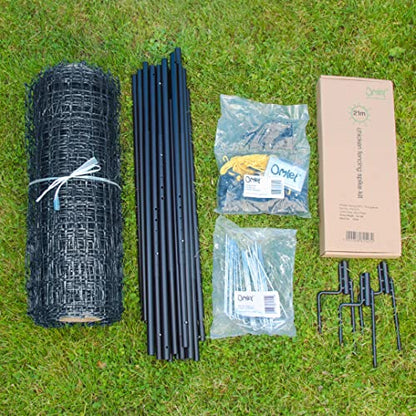 Omlet Chicken Fencing | High Poultry Netting with Door | Significantly Higher Than Other Moveable Fencing Options on The Market | Give Your Chickens More Space | 105ft - size: 13.0"L x 26.9"W x 12.0"H