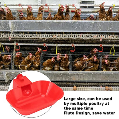 Chicken Water Cup, 6 PCS Chicken Water Feeder Automatic Chicken Waterer Cup Poultry Drinking Watering Cup for Chicken Duck Turkey Bunny