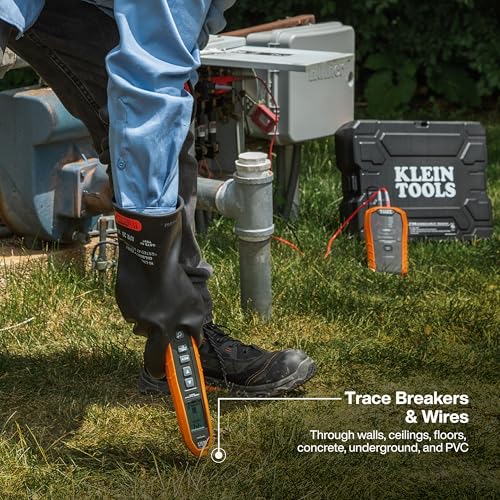 Klein Tools 80210 Advanced Circuit Tracer Kit with Non-Contact Voltage Tester, Circuit Breaker Finder, Voltage Detection, Identifies Energized and Non-Energized Breakers, Fuses, and Wires