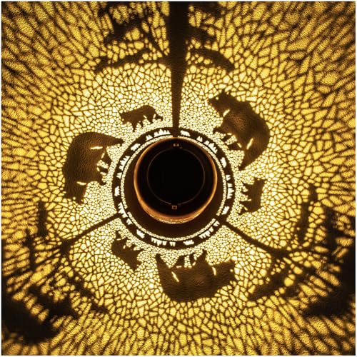 Bear Solar Lanterns Outdoor Waterproof,Hanging Solar Lights Bear Gifts for Women Men Metal LED Decorative Light for Yard,Patio,Lawn,Tabletop,Pathway,Landscape,Garden Decor - style: Bear