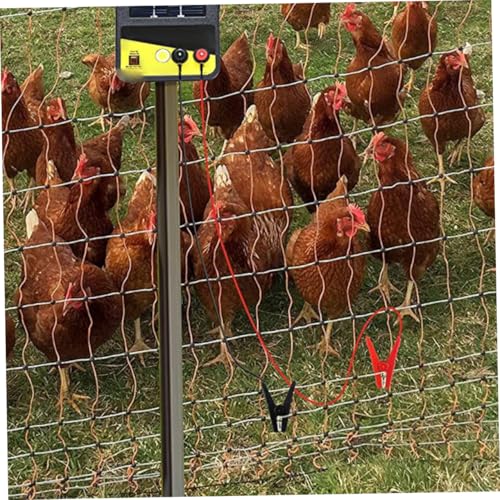 2Pcs Electric Fence Jump Cable with Clips for Fencing Systems Durable Outdoor Use for Gardens Farms and Livestock Electric Fence Connectors
