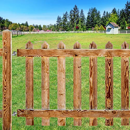 Insaga Gate Hinges, 304 Stainless Steel Wood Gate Hinge, M12 Hook and Eye Hinges, Partial Thread Gate Bolt Hook, Gate Hardware for Wooden Gates Fences, 1Pair - color: M12-Hook+Eye Hinge-1pair