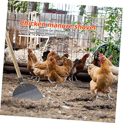 Heavy Duty Steel Fowl Manure Shovel Replacement Shovel Head Multi-Purpose Cleaning Tool - size: 30X27X2.5cm