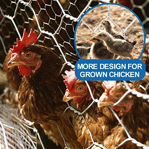 Fencer Wire 20 Gauge Galvanized Poultry Hex Netting with 2 inch Mesh - size: 2 ft. x 150 ft.