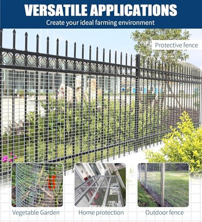 Hardware Cloth 1/2 Inch, 19 Gauge Hot Dip Galvanized Mesh Rolls Welded Chicken Wire Fencing for Chicken Coop Barrier, Poultry Netting Cage Wire Fence (Silver(16in*100ft)) - color: Silver(16in*100ft)