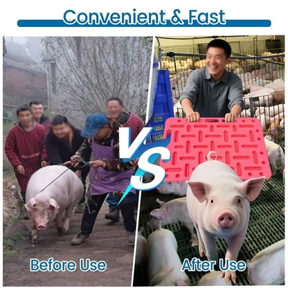New Livestock Sorting Panel with Livestock Sorting Paddle, Lightweight and Sturdy Guide Panel for Pig, Cattle, Sheep, Goats, Large Pig Divider Board with Rounded Hand(47x31inch) - size: 47x31inch