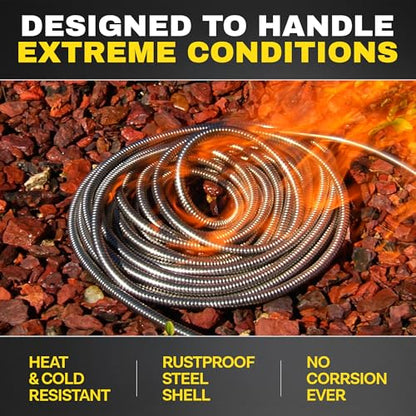 BIONIC STEEL Short 10 Ft Hose Extension, 10 Ft x 5/8 In. Short Hose Connector for Reel, Leak Proof Connection, Heavy Duty, Non Kinking, Flexible, Heavy Duty - size: 10'