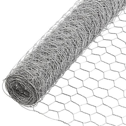 YARDGARD 1 Inch Poultry Netting, Chicken Wire Fence, 20 Gauge Galvanized Steel, Rabbit Fencing, Bird Enclosures, Garden Protection and Plant Support, 48 Inches x 25 Feet - size: 48 Inches x 25 Feet