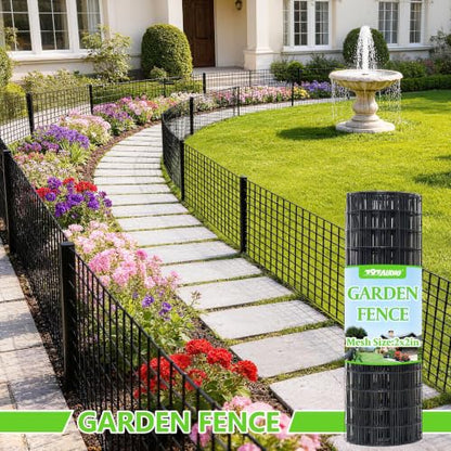 Black PVC Coated Welded Wire Fencing,2"x2" 16 Gauge,72inch H x 100ft L Garden Wire Fence Roll,2/3/4/5/6ft Tall x 50/100 ft Long Vinyl Coating Metal Wire Mesh for Yard,Farm,Dog,Vegetable Protection - color: Black, size: 2"x2" 72inx100ft