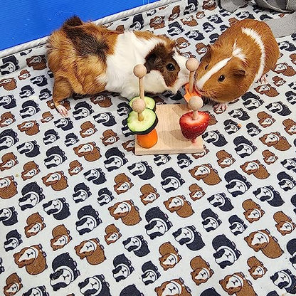 Enrichment Toy Turning Hanging for Guinea Pigs, Rabbits, Birds, Rats and Other Small Pets! Load with Veggies and Fruit (3 Toy Set!) - style: 3 Toy Set!