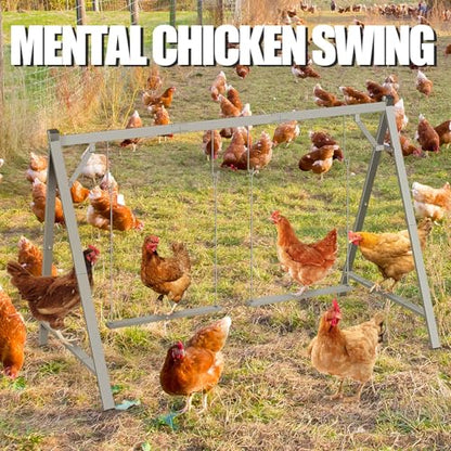Chicken Perches with Swing, Chicken Roosting Bars for Coop Accessories, Activity Play Toys for Pet's Health & Happy