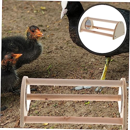 Mikikit Wooden Chick Perch Strong Chicken Roosting Bar for Brooder Adjustable Chicken Standing Stand for Hens and Chicks Easy Installation