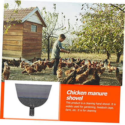 Heavy Duty Steel Fowl Manure Shovel Replacement Shovel Head Multi-Purpose Cleaning Tool - size: 30X27X2.5cm