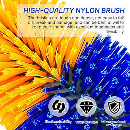 2 Pack Livestock Scratching Brush for Goats, Cattle, Horses & Sheep, Heavy Duty Goat Grooming Massage Brush Wall Mount with Screws for Farm Animals - size: 17.2 x 7.56 Inch