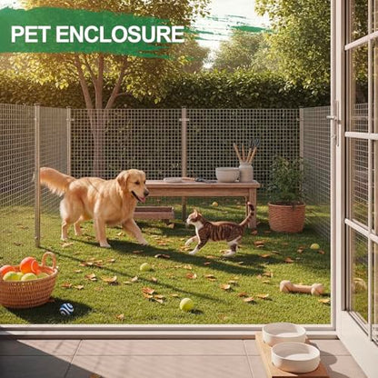 Tatuo Hardware Cloth 1/2 Inch 48 in x 300 ft Hot Dip Galvanized After Welded Cage Mesh Rolls 21 Gauge Metal Chicken Wire Roll Wire Fencing Poultry Netting for Raised Garden Rodent Animals(Silver) - color: Silver, size: 48in X 300ft