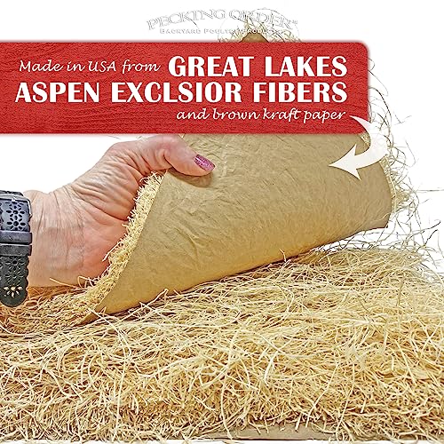 Nest Box Pads for Chicken Nesting Boxes - 13 x 13 Pads Made in USA from Sustainably Sourced Aspen Excelsior (5 Pack) - size: 5 Count (Pack of 1)