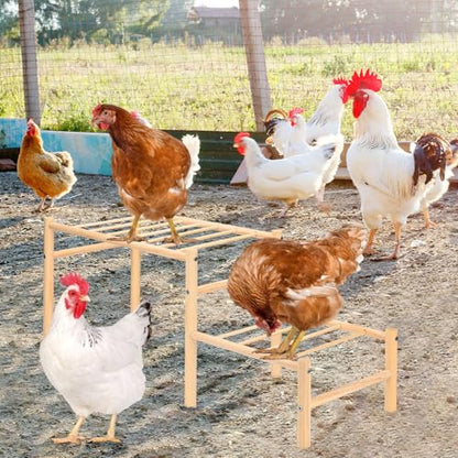 M METERXITY Chicken Perch, Wooden Chicken Roosting Bars, Training Chick Perch for Coop and Brooder, Chick Ladder for Poultry/Birds/Hens/Parrot