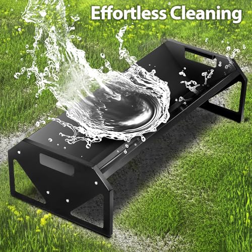 Pasture Feeder 44.2" Long, Livestock Feeder for Farms | with Deeper Feeding Pan, Heavy-Duty Livestock Feeding Troug