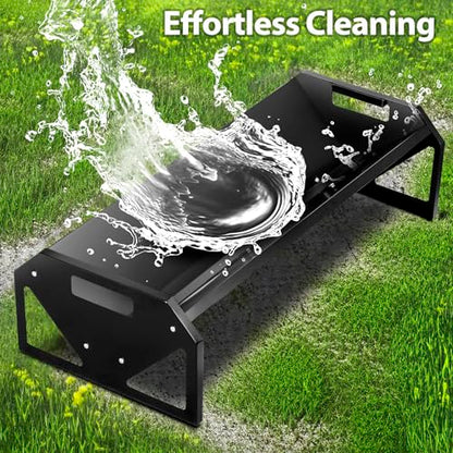 Pasture Feeder 44.2" Long, Livestock Feeder for Farms | with Deeper Feeding Pan, Heavy-Duty Livestock Feeding Troug