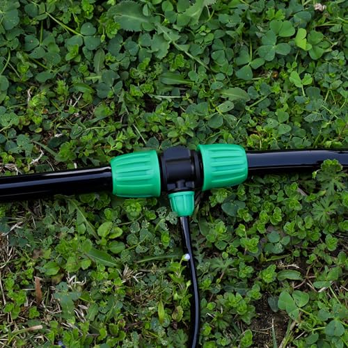 10 Pcs 1/2 to 1/4 inch Garden Hose Tubing Irrigation Fittings,3-Way Anti-Leak 1/2'' to 1/4'' Locked Barbed Drip Irrigation Tee Connectors (1/2"IDx0.6-0.63"OD) 1/2'' to 1/4'' Irrigation Tubing Fitting - size: 10 PCS 1/2" to 1/4" 3-Way Connectors