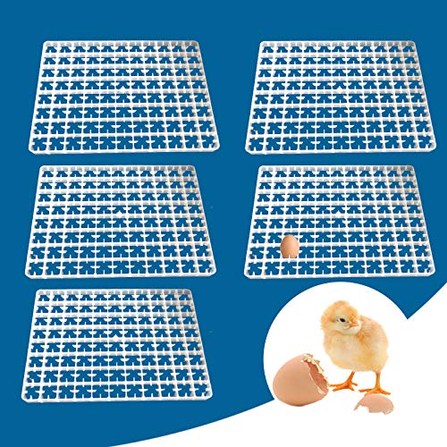 YIYIBYUS Portable 5pcs 88 Eggs Incubator Tray, Chicken Duck Tray Egg Hatcher Storage Container for Home Farm Nestling Hatching