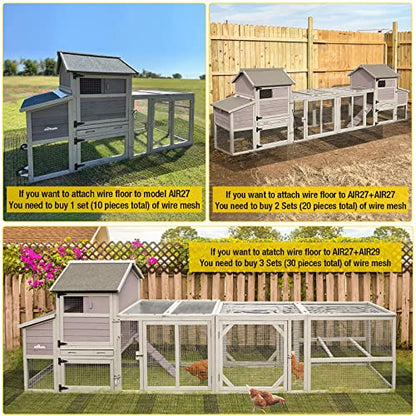Aivituvin Chicken Coop Chicken Wire Netting Barrier Poultry Fence Keep Your Flock Safe from Predators