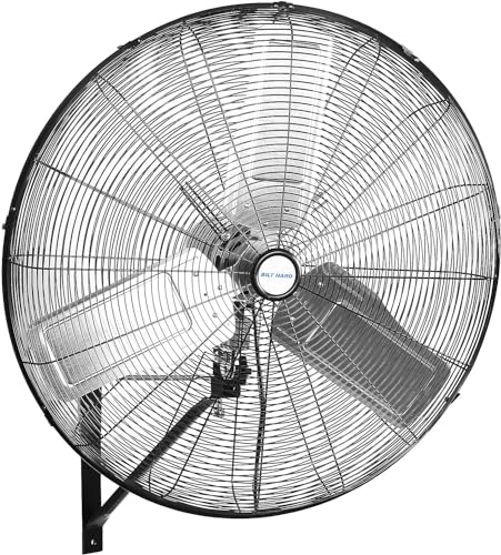 BILT HARD 30 in. 9500 CFM High Velocity Wall Fan, Industrial Wall Mount Oscillating Fan with 3 Speeds, Heavy Duty Shop Fan for Commercial, Garage, Warehouse, Workshops and Jobsites - size: 30 inch