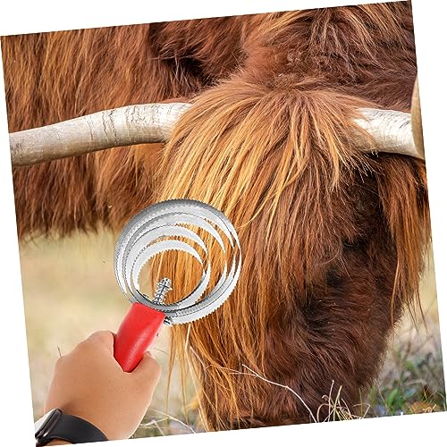 UPKOCH Cattle Hair Brush Horse Brush Curry Comb Pet Hair Removal Broom Livestock Grooming Kit