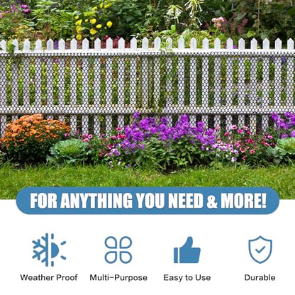 Plastic Pet & Garden Fence - Black 15.7in X 33ft Roll Multi-Use Decorative Chicken Wire Fencing for Poultry, Gardening & Animal Barriers - size: 15.7"X32.8'-1/3"OPENING