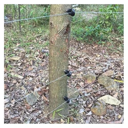 Electric Fencing Ring Insulators Electric Fence Insulator Screw in Ring Post Wire Holder Farm Cattle Sheep Horse Dog Barrier Kit(10pcs) - color: 10pcs