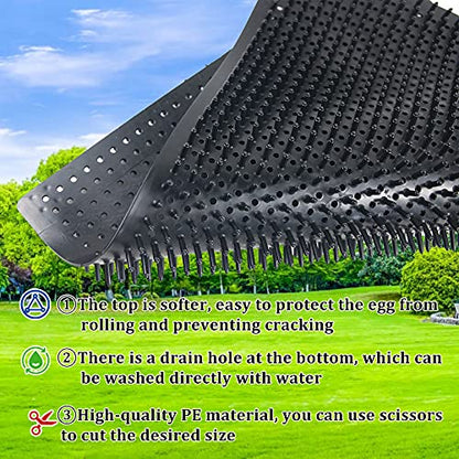 Washable Chicken Nesting Pads 6 Pack Chicken Coop Accessories, Pad for Duck, Chicken Coops Nesting Boxes, Cuttable and Reusable Egg Laying Mats for Coops Hen House Poultry Eggs Protecting, 14"x11.8"