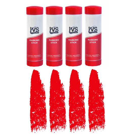 Twist Livestock Marking Sticks – 4 Pack | Red | Livestock | Weather-Resistant Identification Markers for Cattle, Sheep, Goats & Pigs | Twist-Up Design for Clean Agricultural Use - color: Red