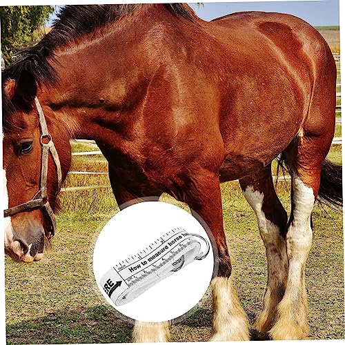 YARNOW 2.5m Horse Measuring Tape Flexible Soft Tape for Accurate Weight and Height Measurements of Livestock and Other Farm Animals